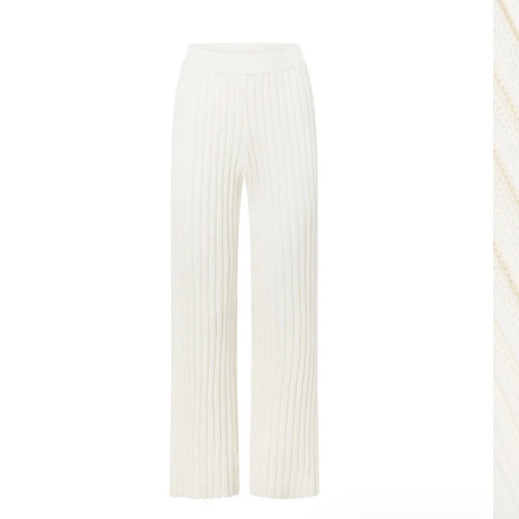 SABO Australia Medium US 6 Stretchy Ribbed Knit Cream Leggings - Picture 11 of 12